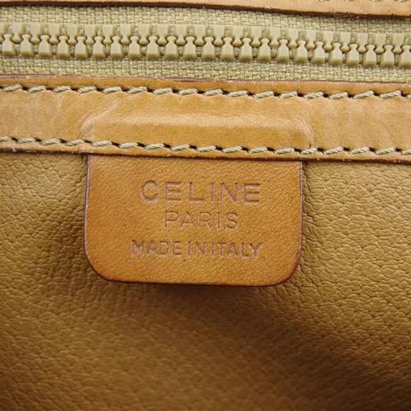 CELINE shoulder bag Macadam beige PVC x leather Authentic used - Picture 8 of 9